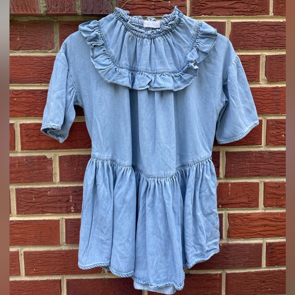 Zara Kids Girls Denim Dress Size 9